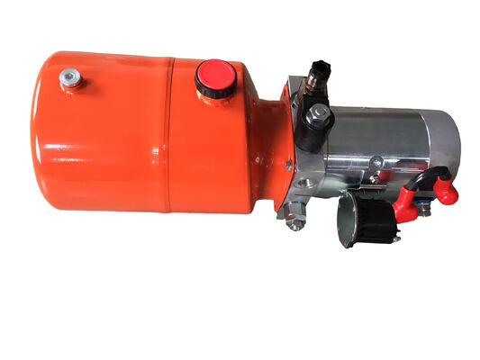 Motopropulsor hidráulico do estojo compacto alaranjado da C.C. do tanque 6L de aço para o reboque da descarga