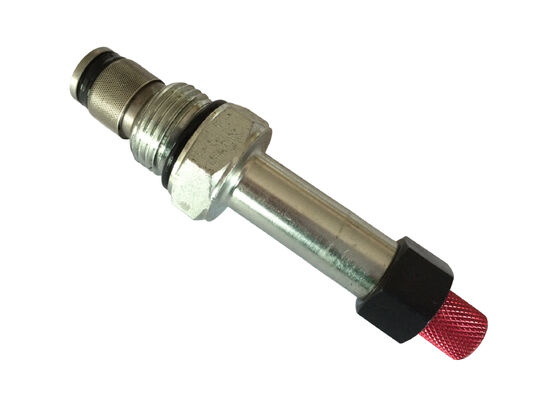 Cartucho normalmente fechado da válvula de solenoide 2 da maneira hidráulica da posição 2 com ultrapassagem manual