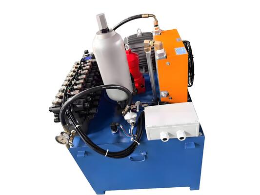 Unidade de energia hidráulica-6L Tanque de aço 2.5cc/R Bomba de engrenagem hidráulica com motor AC 380V 750W 1450RPM-2